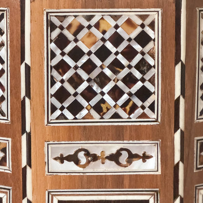 Pair of Ottoman Style Decagonal Inlaid Side Tables